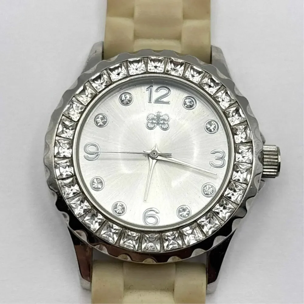 Silver & Cream Men's Watch